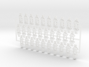 60x Plague Fly - Shoulder Insignia pack in Clear Ultra Fine Detail Plastic