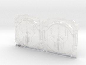 Iron Heads : Mark-1 APC Round Doors in Clear Ultra Fine Detail Plastic