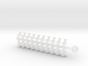 20x I  - Tiny Convex Insignias (3mm) in Clear Ultra Fine Detail Plastic