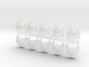 10x Ogothic #4 - G:3a Right Shoulders in Clear Ultra Fine Detail Plastic