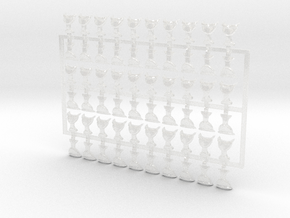 60x Knights of the Chalice - Shoulder Insignias in Clear Ultra Fine Detail Plastic