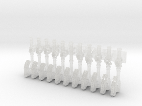 11x Makodons : Goretran RotoAxes in Clear Ultra Fine Detail Plastic