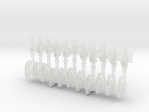 11x RotoAxe: Goretran in Clear Ultra Fine Detail Plastic