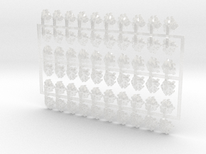 60x Celestial Lions - Shoulder Insignia pack in Clear Ultra Fine Detail Plastic