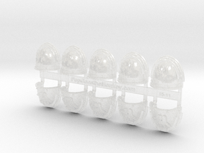 10x Demon Hands - G:3a Shoulder Pads in Clear Ultra Fine Detail Plastic