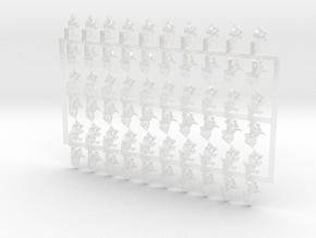 60x Warhound - Right Shoulder Insignias in Clear Ultra Fine Detail Plastic