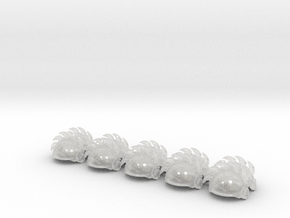 5x Base - T:3c Tartaros Shoulder Sets in Clear Ultra Fine Detail Plastic