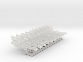 10x King Fist: Rafnyr Energy Axe (30k Size) Left in Clear Ultra Fine Detail Plastic