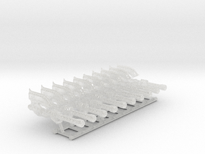 10x Ultra: Rafnyr Energy Axe (30k Size) Left in Clear Ultra Fine Detail Plastic
