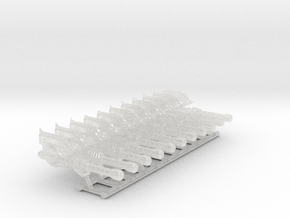 11x Ironheads: Rafnyr Energy Axe (30k Size) in Clear Ultra Fine Detail Plastic