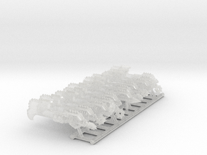 11x RotoAxe : Ashen Rake (30k Size) in Clear Ultra Fine Detail Plastic