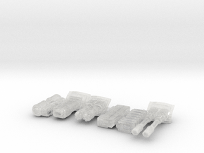 Phobos Battle Tank: Weapon 3 Pack in Clear Ultra Fine Detail Plastic