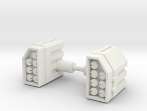TF Weapon Missile Add On Set in White Natural Versatile Plastic: Small
