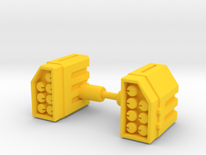 TF Weapon Missile Add On Set in Yellow Smooth Versatile Plastic: Small