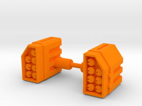 TF Weapon Missile Add On Set in Orange Smooth Versatile Plastic: Small