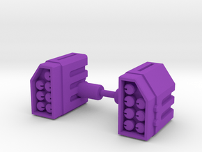 TF Weapon Missile Add On Set in Purple Smooth Versatile Plastic: Small