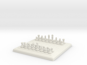 Miniature Unmovable Chess Set in PA11 (SLS)