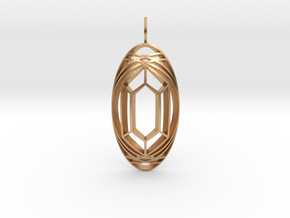 Aura Glow (Faceted Crystal, Domed) in Natural Bronze