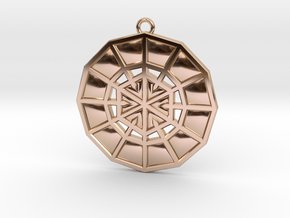 Resurrection Emblem 03 Medallion (Sacred Geometry) in 9K Rose Gold 