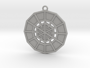 Resurrection Emblem 03 Medallion (Sacred Geometry) in Aluminum