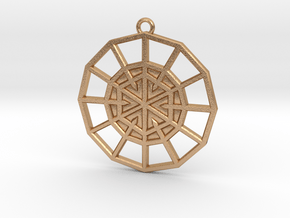Resurrection Emblem 06 Medallion (Sacred Geometry) in Natural Bronze