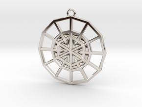 Resurrection Emblem 06 Medallion (Sacred Geometry) in Platinum
