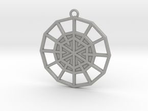 Resurrection Emblem 06 Medallion (Sacred Geometry) in Aluminum