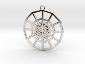 Resurrection Emblem 07 Medallion (Sacred Geometry) in Platinum