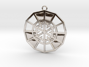 Resurrection Emblem 09 Medallion (Sacred Geometry) in Platinum