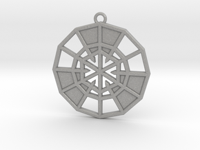 Resurrection Emblem 09 Medallion (Sacred Geometry) in Aluminum