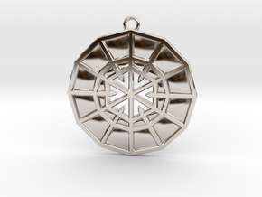 Resurrection Emblem 10 Medallion (Sacred Geometry) in Platinum