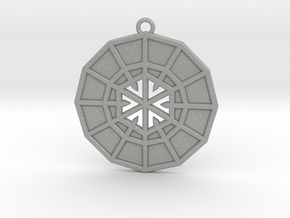 Resurrection Emblem 10 Medallion (Sacred Geometry) in Aluminum