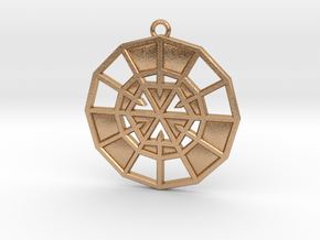 Resurrection Emblem 08 Medallion (Sacred Geometry) in Natural Bronze