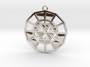 Resurrection Emblem 08 Medallion (Sacred Geometry) in Platinum