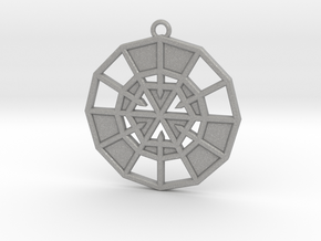 Resurrection Emblem 08 Medallion (Sacred Geometry) in Aluminum