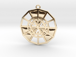 Resurrection Emblem 11 Medallion (Sacred Geometry) in 14K Yellow Gold