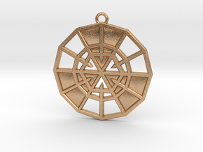 Resurrection Emblem 11 Medallion (Sacred Geometry) in Natural Bronze