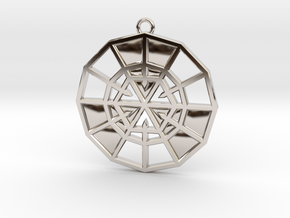 Resurrection Emblem 11 Medallion (Sacred Geometry) in Platinum