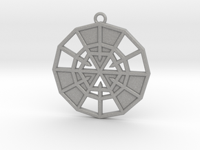 Resurrection Emblem 11 Medallion (Sacred Geometry) in Aluminum