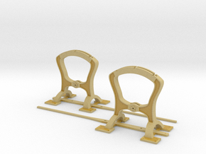 Harp Switch Stand - Arc top - Two Pack in Tan Fine Detail Plastic