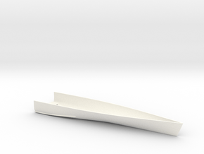 1/600 Colossus Class CVL Lower Hull Bow in White Smooth Versatile Plastic