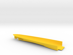 1/600 Colossus Class CVL Lower Hull Stern in Yellow Smooth Versatile Plastic