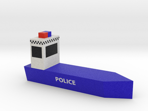 Police Boat in Full Color Sandstone