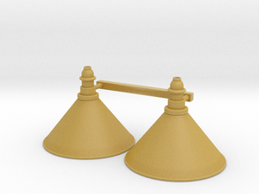 Industrial Lamp 02. 1:9 Scale in Tan Fine Detail Plastic