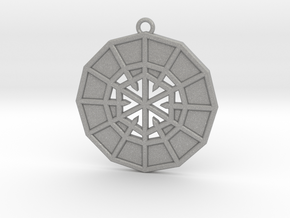 Resurrection Emblem 12 Medallion (Sacred Geometry) in Aluminum