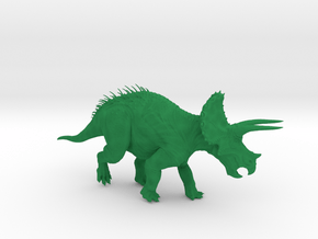 Triceratops - 1/56 (28mm/32mm Tabletop) in Green Smooth Versatile Plastic