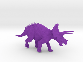 Triceratops - 1/56 (28mm/32mm Tabletop) in Purple Smooth Versatile Plastic