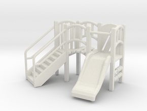 Playground Equipment 01. 1:35 Scale in White Natural Versatile Plastic