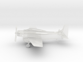 Douglas AD-4W Skyraider in Clear Ultra Fine Detail Plastic: 6mm