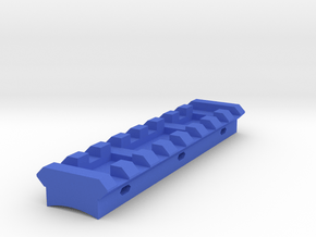Picatinny Rail (8-Slots) for MAC-10 Snake Silencer in Blue Smooth Versatile Plastic